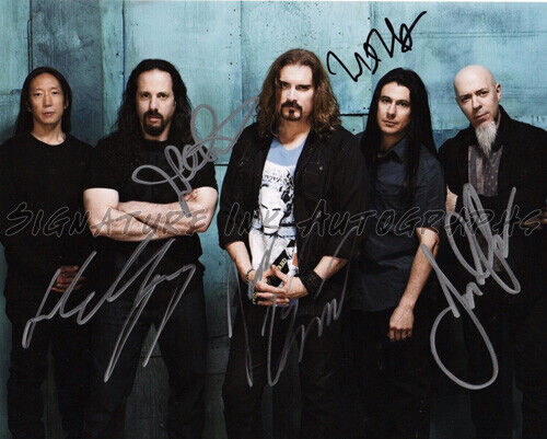Dream Theater Firmato 8x10 Ristampa Fotografata) - Foto 1 di 1
