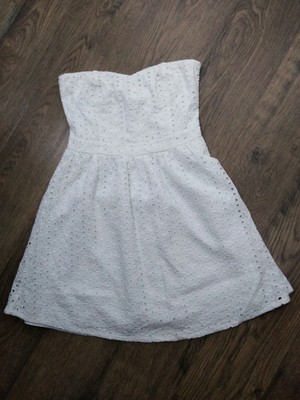 white strapless summer dress