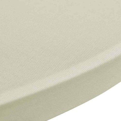 2 x Tischhusse für Stehtisch Stretchhusse Ø60 cm cremefarben - Bild 4 von 5