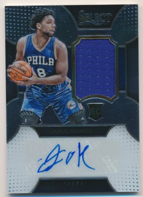 JAHLIL OKAFOR 2015-16 Panini Select AUTO JERSEY RC 76/125 PELICANS/76ers