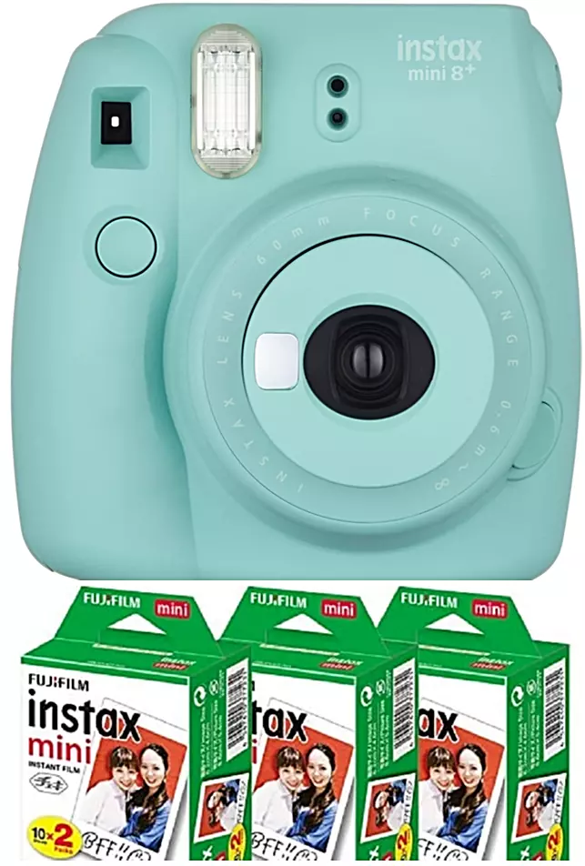 Fujifilm Instant Camera Instax mini 8 Menta Accessories & ColorFilm 3boxes  set