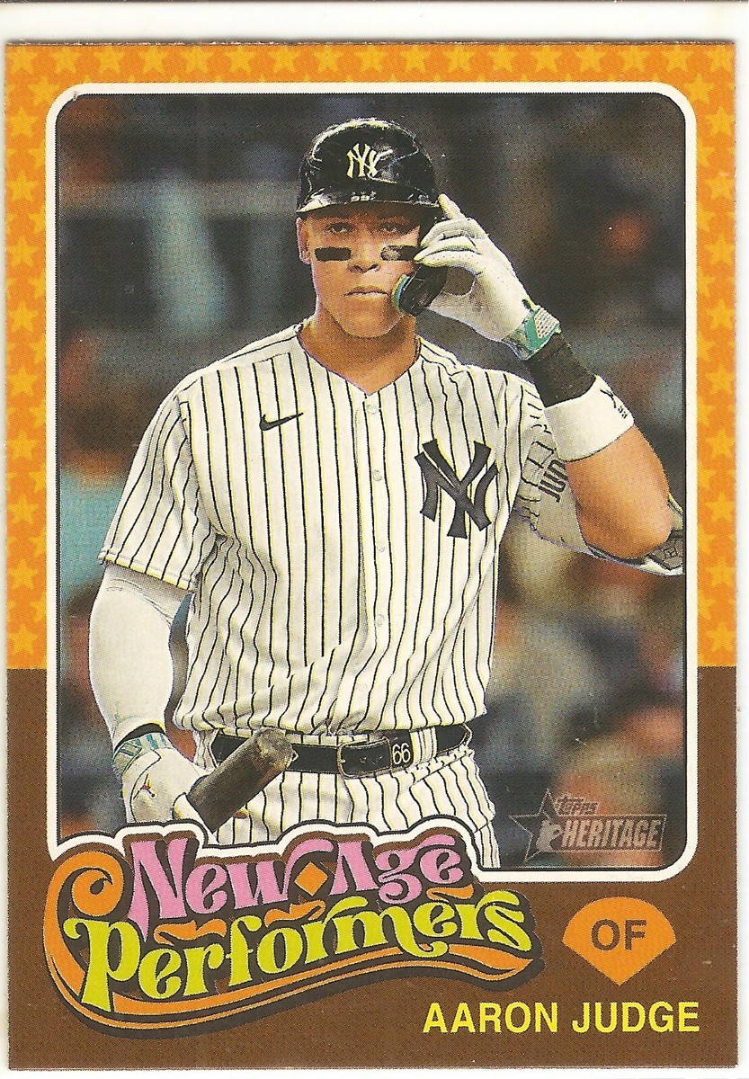 2024 TOPPS HERITAGE AARON JUDGE NEW AGE PERFORMERS BASEBALL CARD