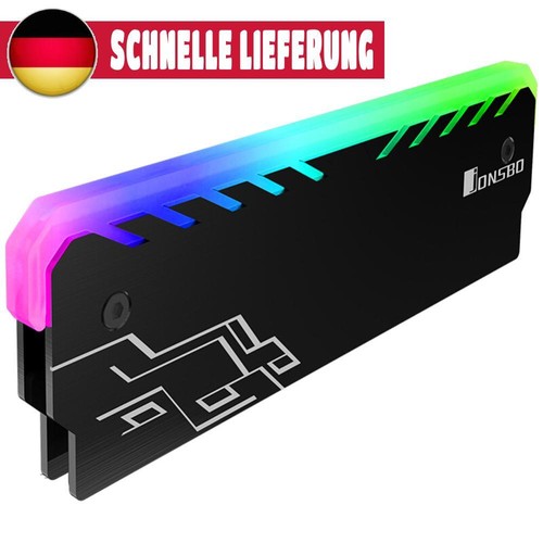 1pc RGB RAM Kühlkörper Desktop PC DDR DDR3 DDR4 Speicher Heat Spreader (Schwarz)