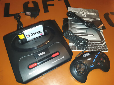 ## SEGA Mega Drive 2 Konsole + NBA - anschlussfertig - auch für Flachbild-TVs ##