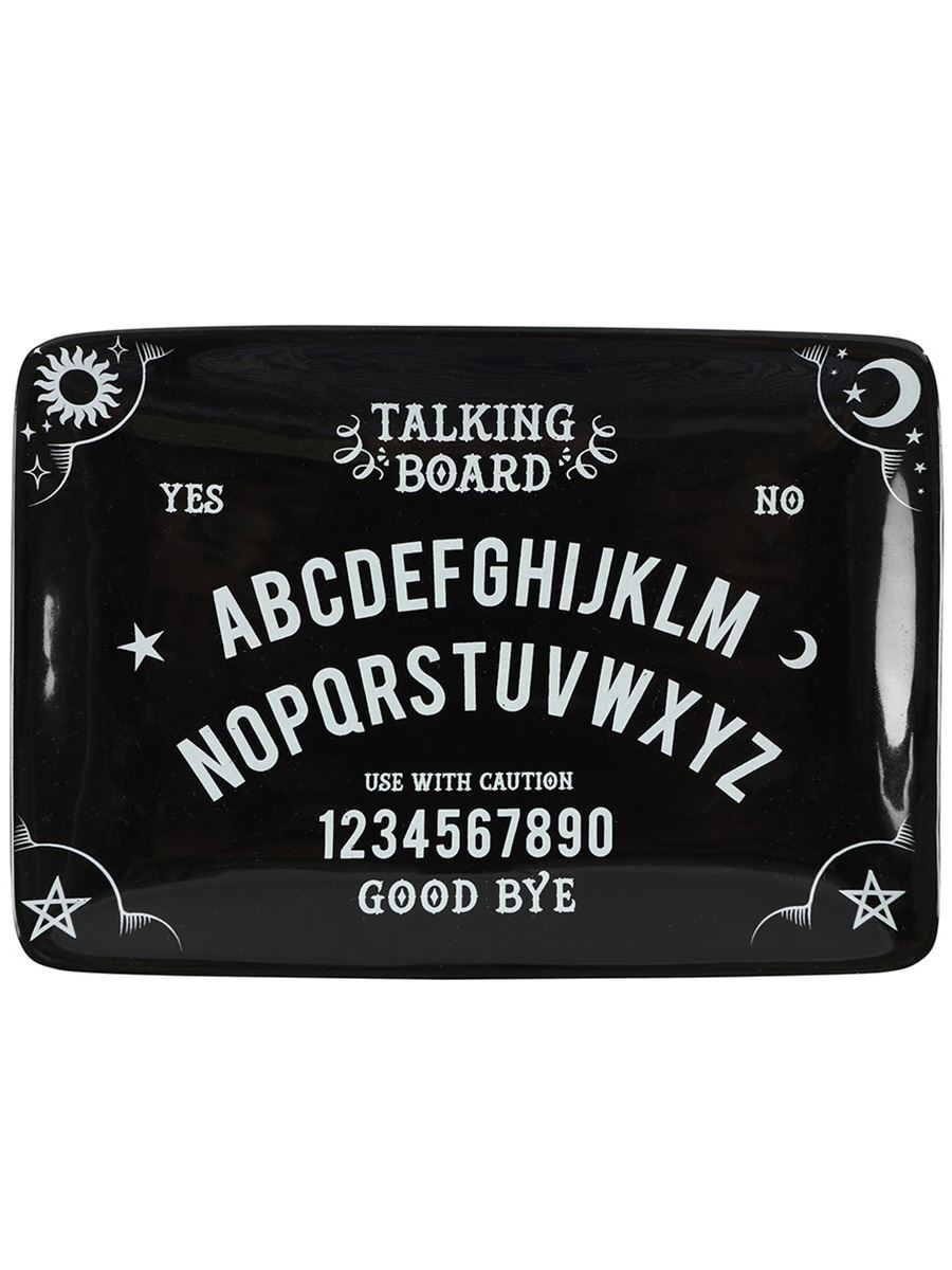 Ornament Talking Board Trinket Dish Black 17x11.5x2cm