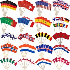 50 Flaggenpicker Länder Nationen Deko Picker Zahnstocher Flagge Geburtstag Party