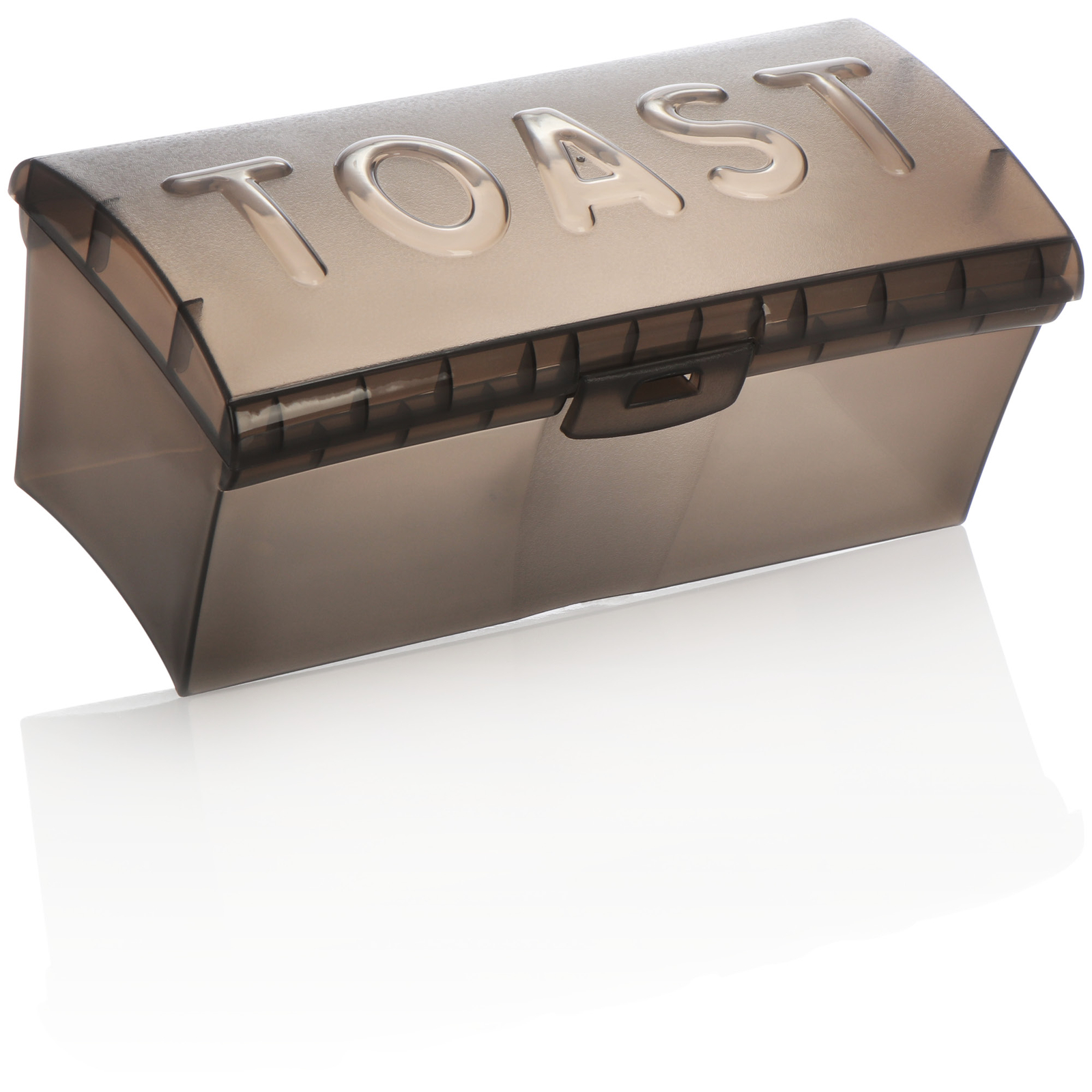 Toastbrotbox - Brotkasten für Toastbrot - Brotdose für Sandwichtoast - grau
