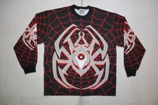 Vintage SixSixOne 90s Spider web AOP Dirt Bike Motocross Jersey Size Large