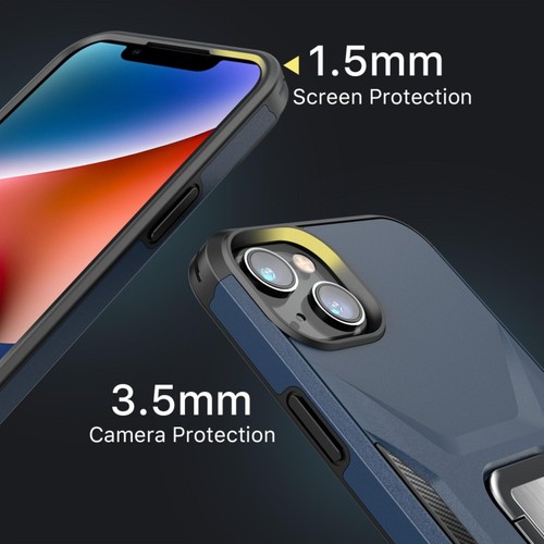 Stealth Armor Case + Szklany ochraniacz do iPhone 16e/14/13 – Dwuwarstwowa obrona - Zdjęcie 3 z 55