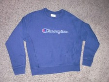 CHAMPION sewn embroidered spellout REVERSE WEAVE Sweatshirt Women's Medium