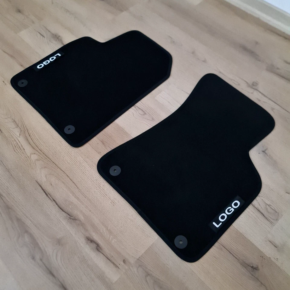 Front Two Car Floor Mats For Audi TT 1998-2006 Waterproof Velour Carpet Liners - Imagem 4 de 4