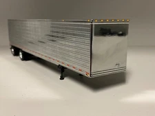 CHROME & BLACK SPREAD AXLE DCP 1/64 53' UTILITY VAN TRAILER