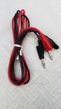 Banana Plug to Alligator Clip Test Leads Probe Cables INSULATED! For Multimeter 
