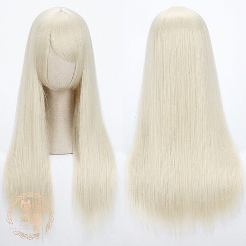 Peluca Cosplay Larga Lacta 60cm/24" Nueva Moda Fiesta Cabello 48 Colores - Imagen 30 de 53
