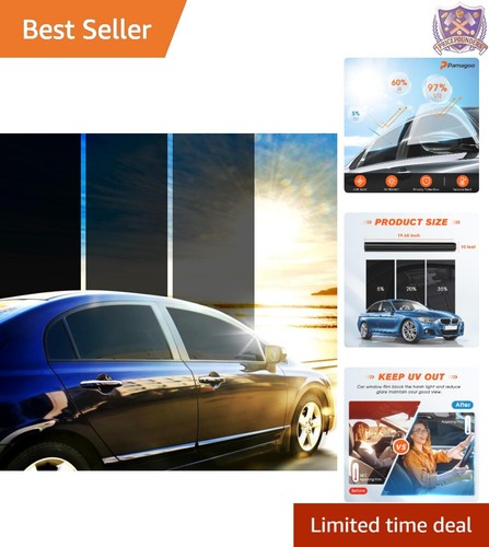 Car Window Tint Ceramic 20" x 10' UV Heat Block Privacy Scratch Resistant