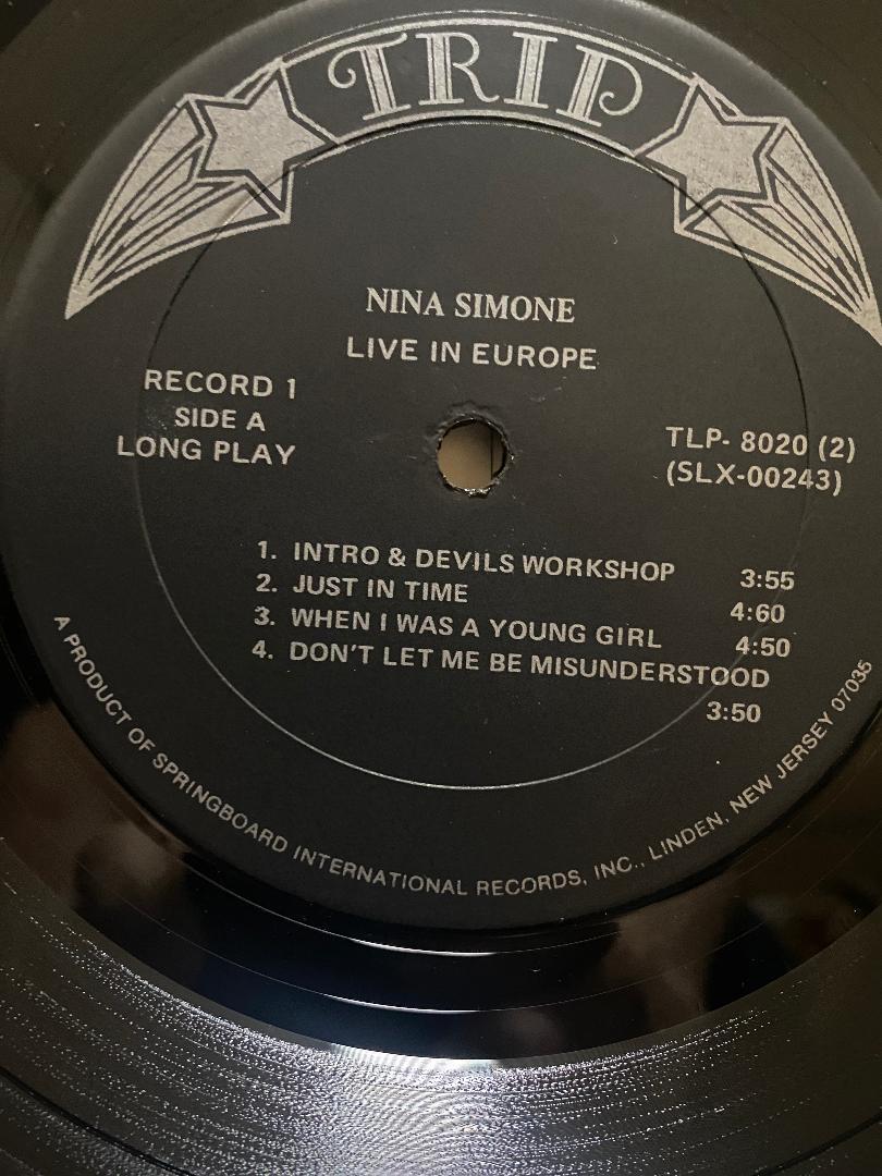 Nina Simone Live In Europe Us2Lp | eBay