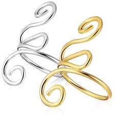 DIYEAH 2 Pcs Crochet Rings Adjustable Crochet Tension Ring Knitting Crochet L...