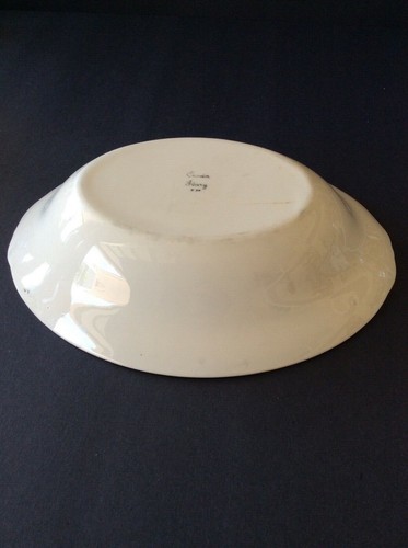 Antique 10' Oval Vegetable Bowl by Crown Ivory Japan - Picture 2 of 2