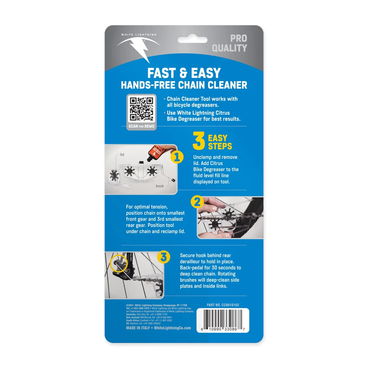 White lightning 2 in 1 bicycle chain care new arrivals