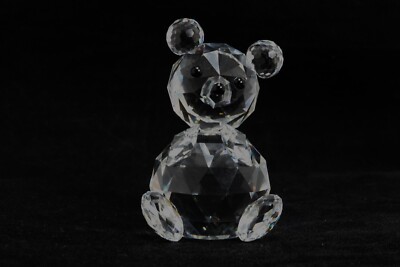 Swarovski Crystal Figurine Sitting Teddy Bear #763700054