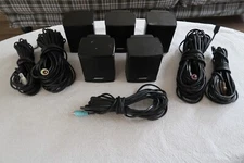 Bose 300 Surround Sound Speakers X5 & Genuine Cables! #283