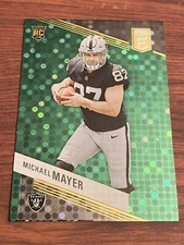 2023 Michael Mayer Panini Donruss Elite #169 Green Disco Raiders Rookie RC