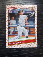2020 Panini Donruss Retro 1986 Variations On Fire /75 Yu Chang #259  