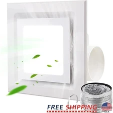 30W Exhaust Fan & LED Light Combo Ultra Quiet 110CFM Ventilation System New