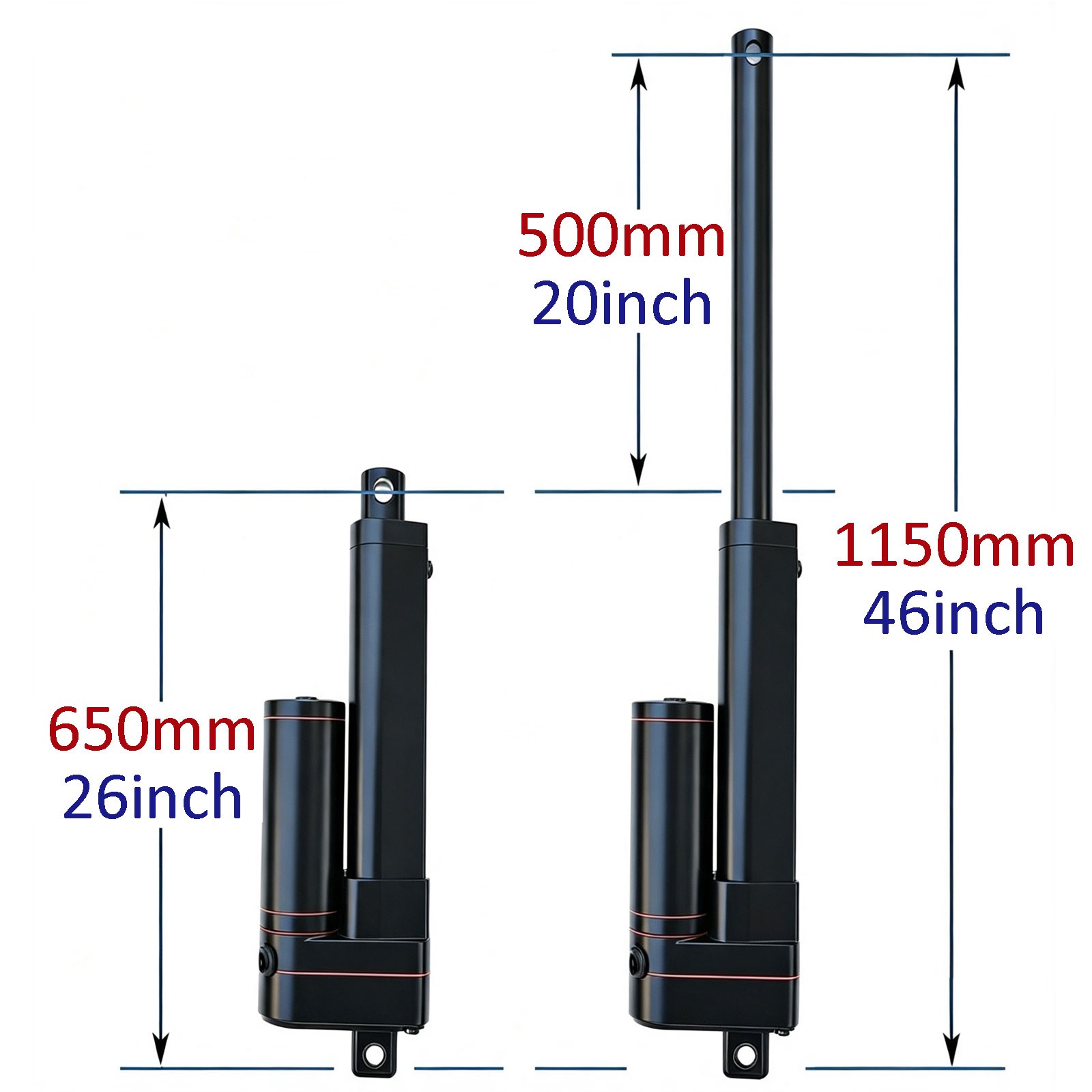 Linear Actuator 24V 3000N 660lb Heavy Duty IP65 w/Bracket Optional Remote DIY US