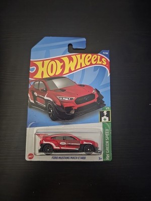2022 Hot Wheels Ford Mustang Mach-E 1400 73/250 1/5 Red HW Green Speed