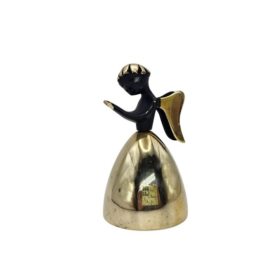 Walter Bosse Style Angel Bell Brass Figurine Taxco MCM Mid-Century - Picture 14 of 17