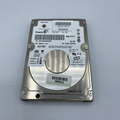 Bootable MacOS 2.5'' ATA IDE Hard Drive 40GB Seagate Apple OS 9 OS X