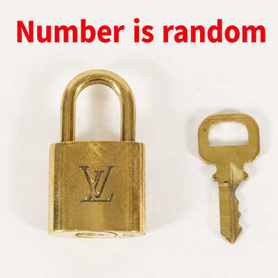 ルイ・ヴィトン 南京錠（Louis Vuitton Nankinjō） LOUIS VUITTON PadLock Lock & Key Brass Gold Authentic Number