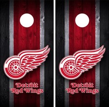 Detroit Red Wings Cornhole Wrap Skin Decal Hockey Sports Board Sticker JC101