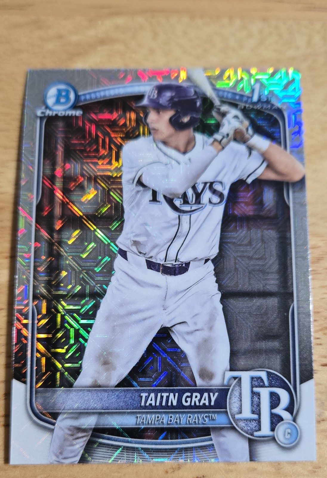 2025 Bowman Draft - Chrome Taitn Gray #BDC-7 Mojo Refractor (RC)
