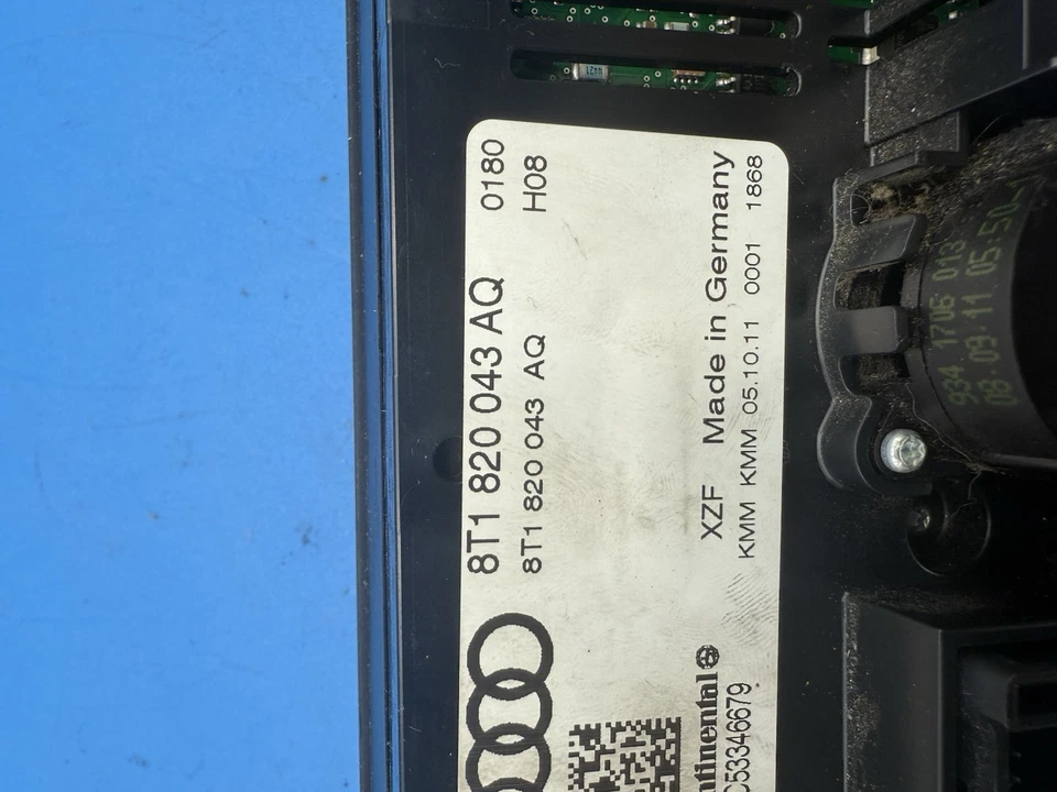 Painel de controle de temperatura climática 2009-2012 Audi A4 S4 A5 S5 Q5 usado pelo fabricante de equipamento original - Imagem 3 de 3