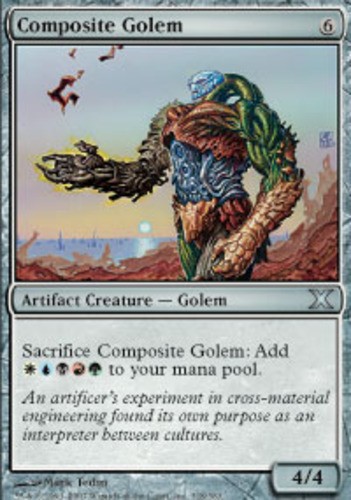 1x Composite Golem - Foil Moderate Play MTG Magic - Kid Icarus -