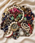 7 LB 2 OZ Mixed Jewelry Lot Vintage Costume Wear Repair Craft Reseller Watch — photo 1