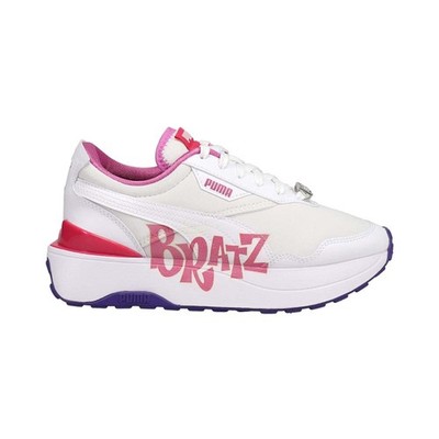 PUMA  X Bratz Cruise Rider Lace Up  Youth Girls White Sneakers Casual Shoes 3845