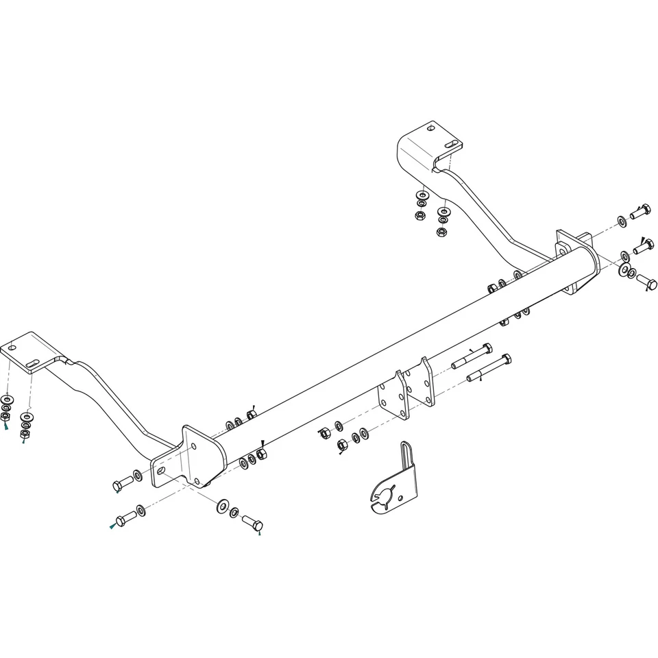 Für Opel Combo E L2 4753mm ab 18 Hook Anhängerkupplung starr mit 7polig spezi. - Bild 2 von 3