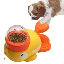 Interactive Dog Puzzle Feeder Toy, Duck Shape Treat Dispenser Slow Feeder