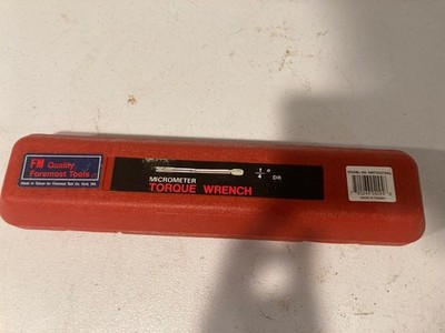 Foremost Tools Micrometer Torque Wrench 1/4'' Drive
