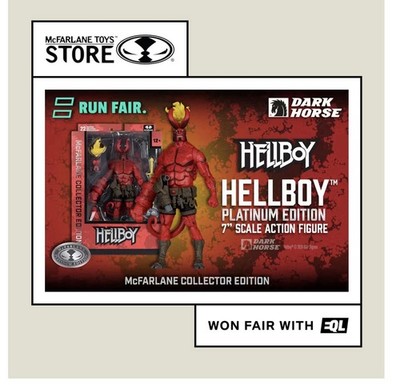 McFarlane Hellboy Collector Edition Platinum Chase Figure #60 2026 Dark Horse