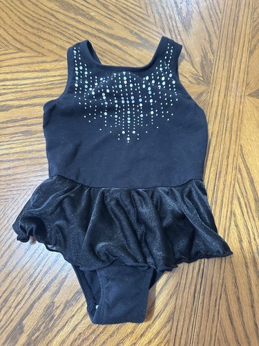 Baby Toddler Girls size 2T  18/24 mo CAT & JACK Black Ballet Skirted Dance Leo