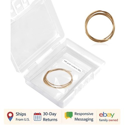 Gold Solder Wire for Jewelry Making, 6.3 Inch Long Easy Solder Gold Welding