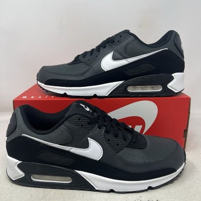 Nike Air Max 90 Iron Grey Dark Smoke Black White Men's Shoes No Lid CN8490-002