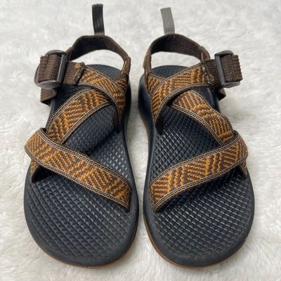 Chaco Kid's Black Brown Z/1 Classic Sandals Strappy Shoes Size 12