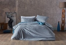 Gray Duvet Cover Set - Queen Size 4 Pieces 