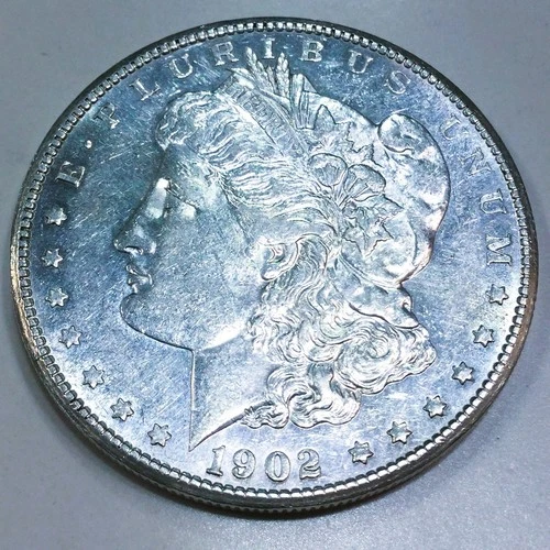 1902-S Morgan Silver Dollar Beautiful AU/BU Coin Rare Date