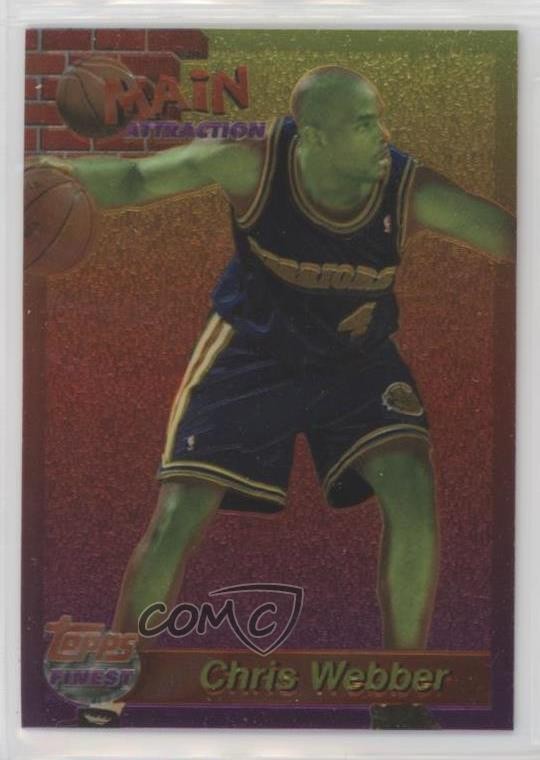 1993-94 Topps Finest Main Attraction Chris Webber #9 Rookie RC HOF